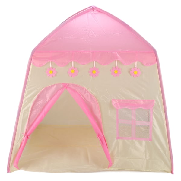 Princess Castle Play Tent - Bärbar Vikbar Blomstertält för Barn för Inomhus- och Utomhusbruk