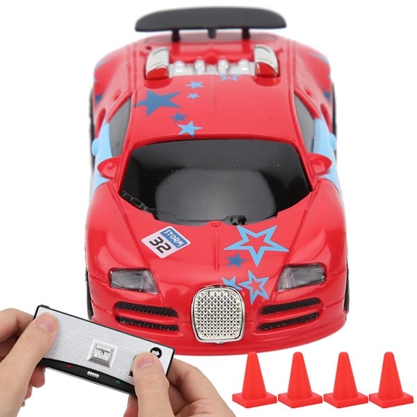 Mini RC-bil med kanboks, kraftinduksjon, fireveis fjernkontroll, APP-dobbelmodus, barnespillmodell (rød)
