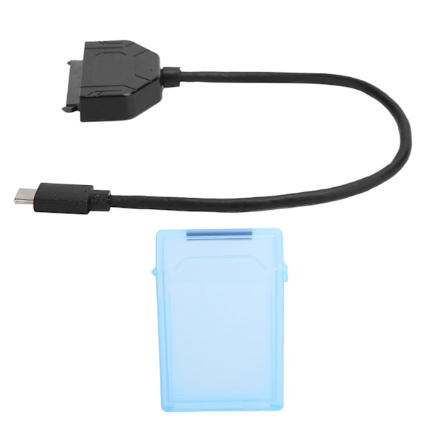 TypeC SATA -sovitin 2,5 tuuman USB 3.0 10G SSD HDD kiintolevyasema Kaapeli suojakotelo (sininen)