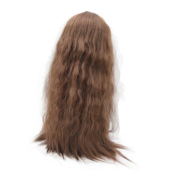 Kvinnor långa lockiga peruker Central Parting Universal Peruk Huvudbonader för Cosplay Daily Life