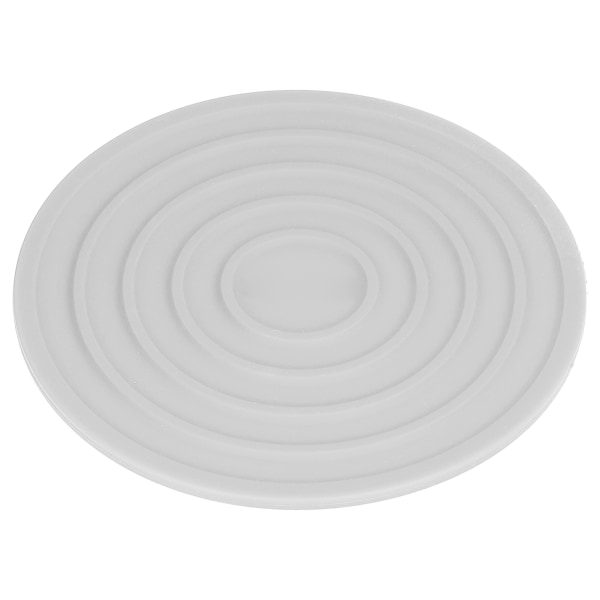Keittiön lasinaluset Elintarvikelaatuinen silikoni Lämmönkestävä Paksutettu Design Pyöreä Tasomatto ravintolaan Koti Harmaa