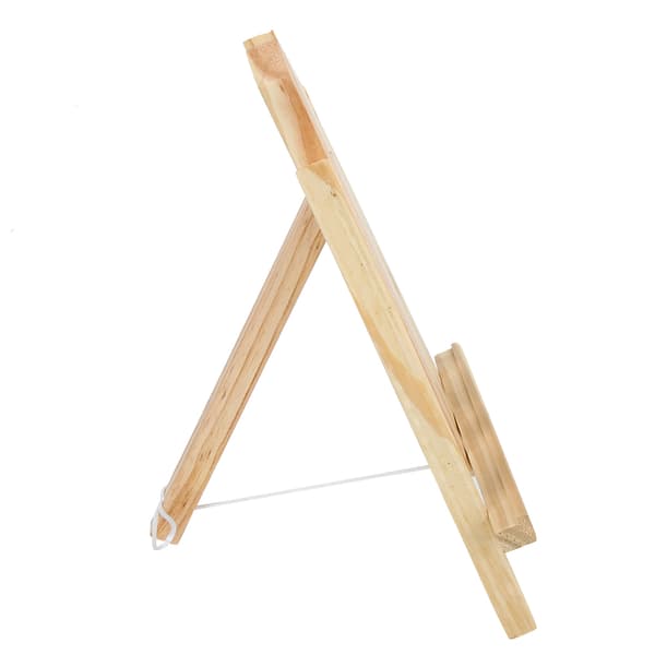 Bokträ Staffli Tablet Bord Staffli Vikbar Triangulär Målningsritningshållare (29cm)