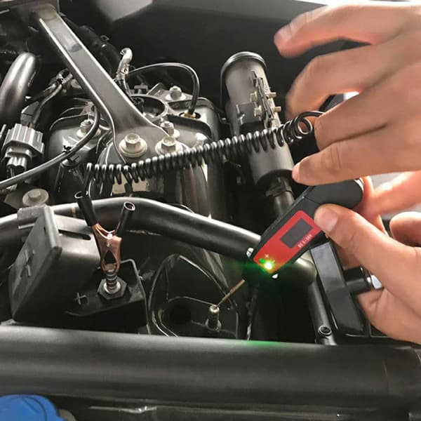DC 5-36V auton LCD-digitaalinen sähköjännitetesterikynä LED-valolla