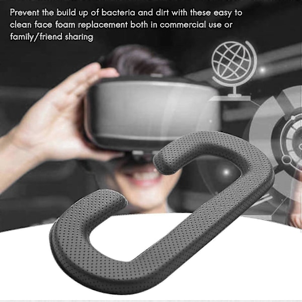 For Htc Vive Cover Pu Leather, skum for Htc Vive Headset Vr Ansiktspute Cover Bundle, lett å rengjøre Zekai