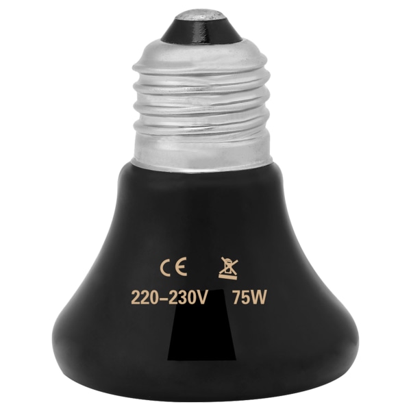 Infrarød keramisk kjæledyrvarmerlampe - 75W 75W