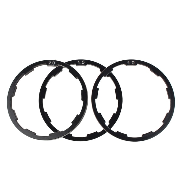 3 stk 1 mm+1,5 mm+2 mm Cykelsvinghjulsnavafstandsholder Cykelbundbeslag Akselskivepakning
