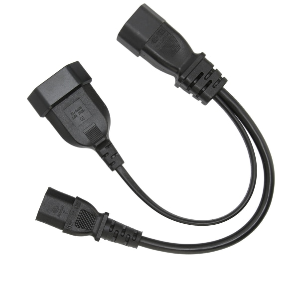 IEC320 C14–IEC320 C13 ja EU- power Professional Y -jakajan power johto 12,6 tuumaa 10 A 250 V