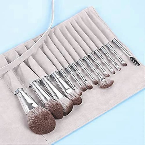 makeup børste 14 stk Makeup Børstesæt Kosmetisk Make Up Børste Værktøj Pudder Foundation Blush Ansigt Kontur Øjenskygge Øjenbryn Vipper