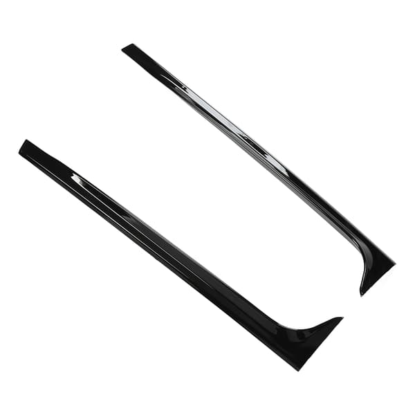 2 stk. bagrudessidespoiler blank sort ABS skråt dæksel erstatning for MK5 2011-2017
