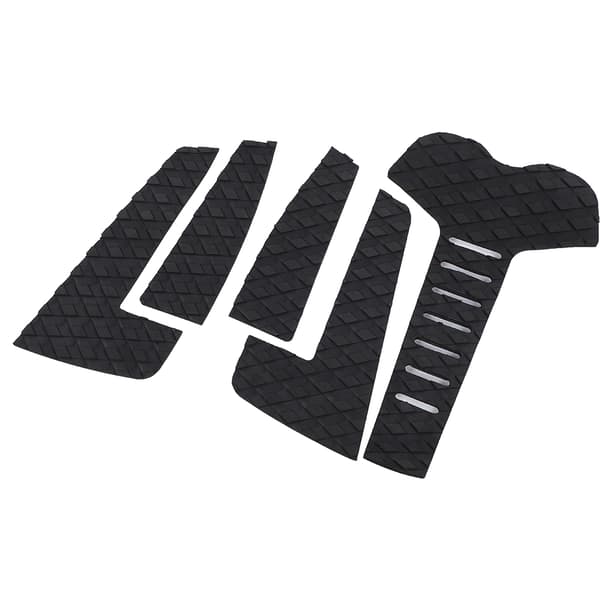 Surfbräda Traction Pads Surf Pads EVA Tail Deck Grip Halkskydd Surf Traction Pad (5 st svarta)