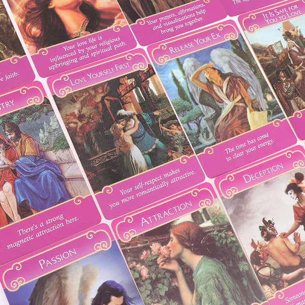 Nye Romance Angels Orakelkort Tarotkort Fest Profeti Divi One Size