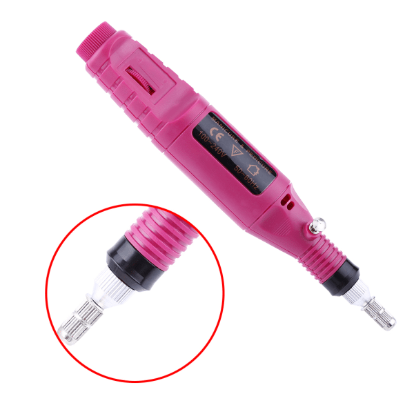 1 Stk Fashionable Pen Form Elektrisk Nail Art Drill Machine Manicure & Pedicure Tool EU-stik