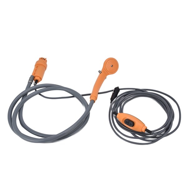 Campingdusch DC12V Bärbar Hög flexibilitet Tålig plastgummi Ergonomisk design Enkel installation Utomhusdusch