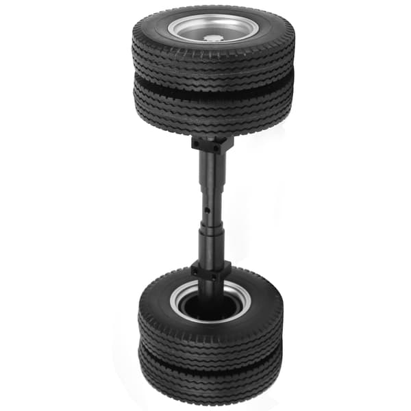 Icke-driven bakaxel däck 10-håls hjulnav passar för Tamiya 1/14 Traktor Trailer