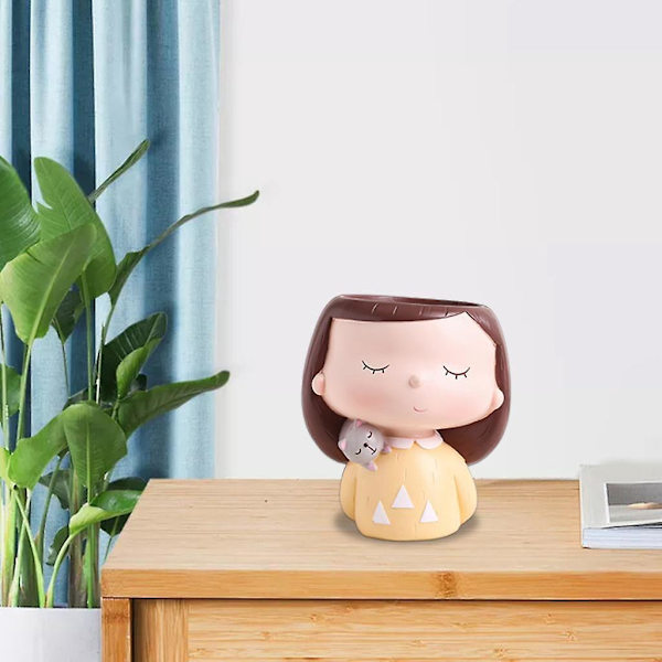 Mini Moderna Blomkrukor Kreativ Blomkruka för Bonsaikrukor Dekoration Kaktus D--