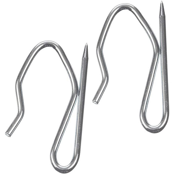 Pin-kroge til gardiner (pakke med 50 stk) - 2,5 cm robust zink - til tunge og plisserede gardiner