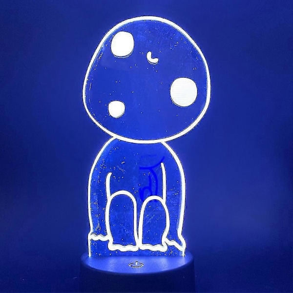 2025 Ny Princess Mononoke 3d Led Natlampe Børneværelse Bordlampe