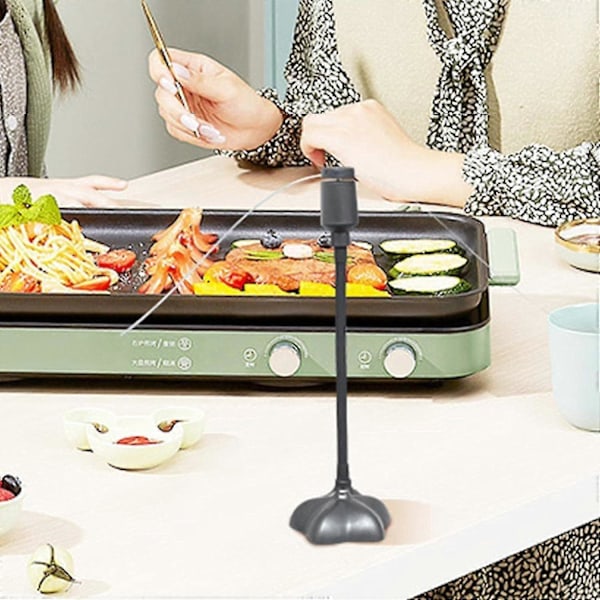 Bordsfläkt mot flugor | Mjuk fläkt mot flugor | Multifunktionell fläkt mot flugor för uteplats, hemmafest, picknick ZD.16 Vit