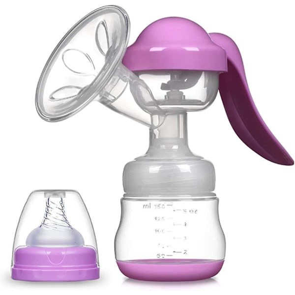 Kätevä silikoninen rintapumppu - Violetti, BPA-vapaa