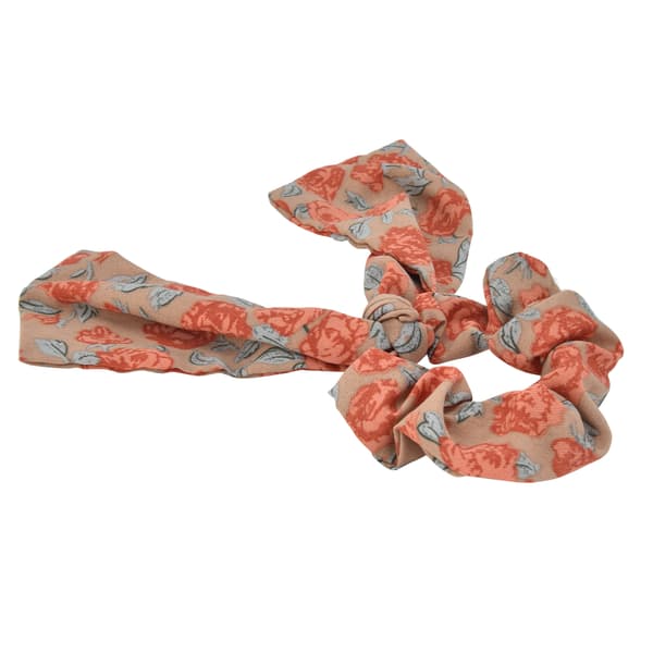 Blommiga Hårscarf Scrunchies Hästsvanshållare Scrunchy Slipsar Elastiska Hårband Rosett Scrunchies