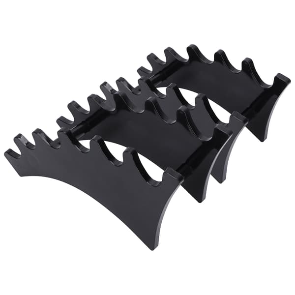 2 stk. Avtakbar sminkekost Display Stand Akryl Mutifunksjonell Pen Display Stand Rack Svart