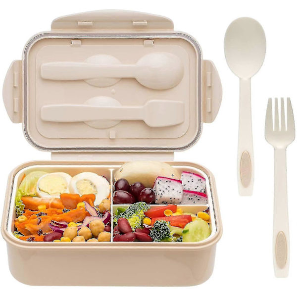 Bento Matboks for Voksne og Barn - 1400 ml Kapasitet Rosa