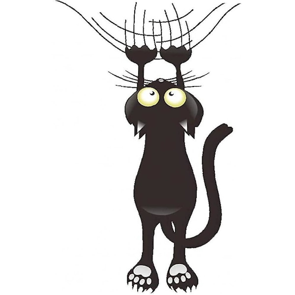 Katt Väggdekaler Självhäftande Husdjur Djur Väggkonst Dekor för Sovrum Vardagsrum Kylskåp Toalett