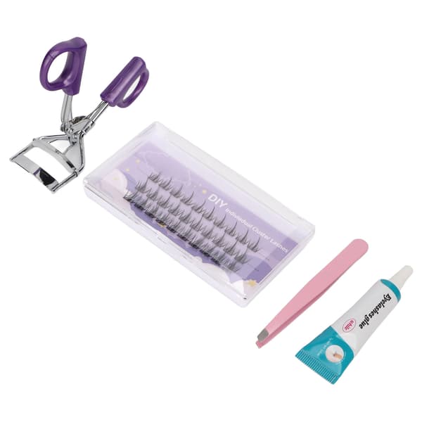 Klyngevippeextensionsett Trygt DIY Individuelle Vipper Pinsett Vippebøyer Extensionslimsett