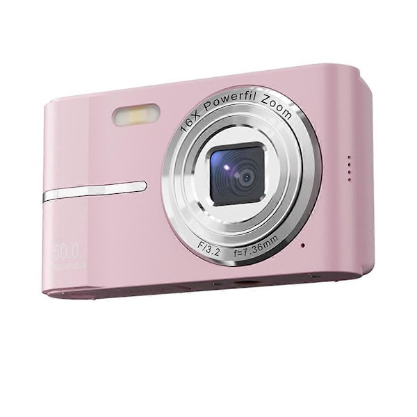 2,4 tommer 50MP 16x Zoom Videoopptaker Kamera Rosa