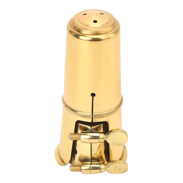 Tenorsaksofon Munnstykke Metallklipshette Gylden Musikkinstrument Erstatningssett