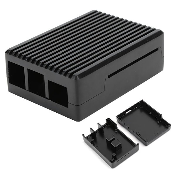 Aluminiumlegering Kabinet Metal Beskyttelsesboks Passiv Varmeafledning til Raspberry Pi 4BMetal Skal