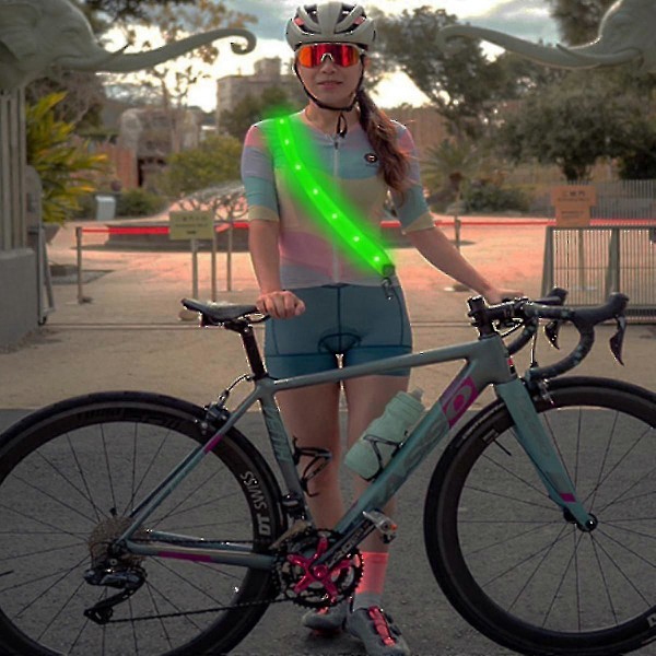 LED Reflexband | Hög Synlighet LED-lampor Med 3 Ljuslägen USB Uppladdningsbar, Inga Batterier Behövs | Väderbeständig