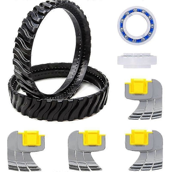2 Rengaskotelot R0526100, 2 Moottorin Laakerit C60, 4 Sykloniharjaa R0714400 yhteensopiva Zodiac MX8 MX6 Elite Allaspuhdistimien kanssa-B13