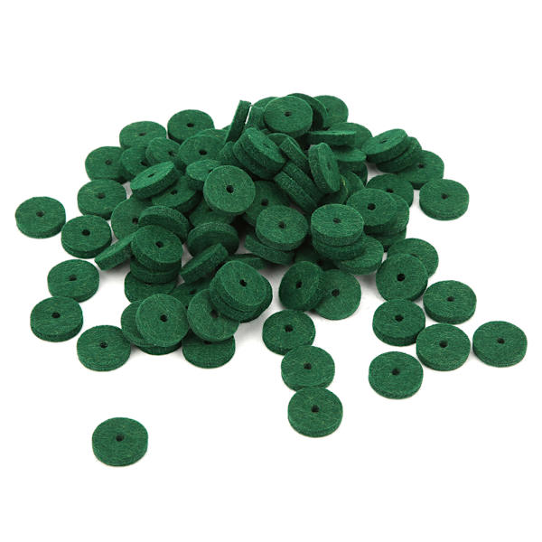 180 STK Green Pure Wool Piano Keyboard Filt Pad Rund musikkinstrument tilbehør