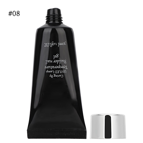 Kynsien taidelämpötilan muutosammattimainen UV-geeli Nopea kynsienpidennygeeli 30ml (Tyyppi 08)
