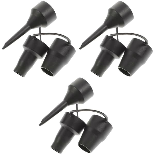 3 sæt plastdyser pumpehoved luftpumpeadapter udskiftningsdyser