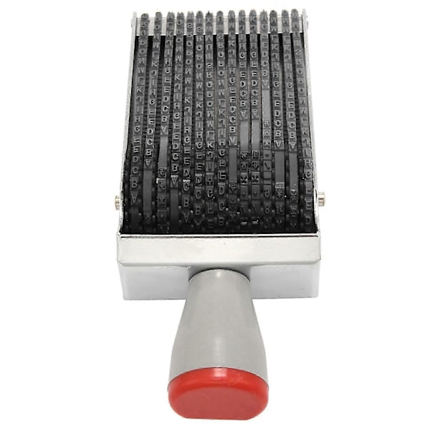 Multifunksjonell 15-sifret alfabet rullende gummistempel engelsk bokstav nummer preging DIY scrapbooking R