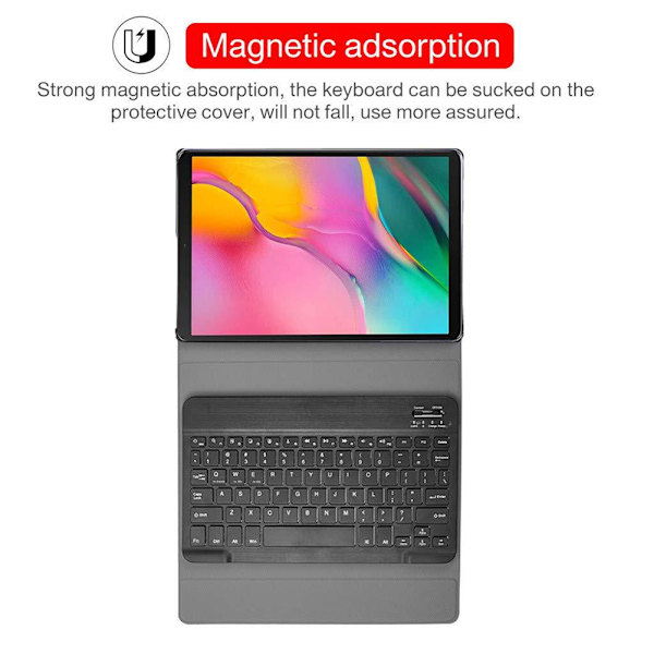 Tangentbordfodral för Samsung Galaxy Tab S5e 10.5 SM-T720 SM-T725 Bluetooth-tangentbord Slim Stand Cover