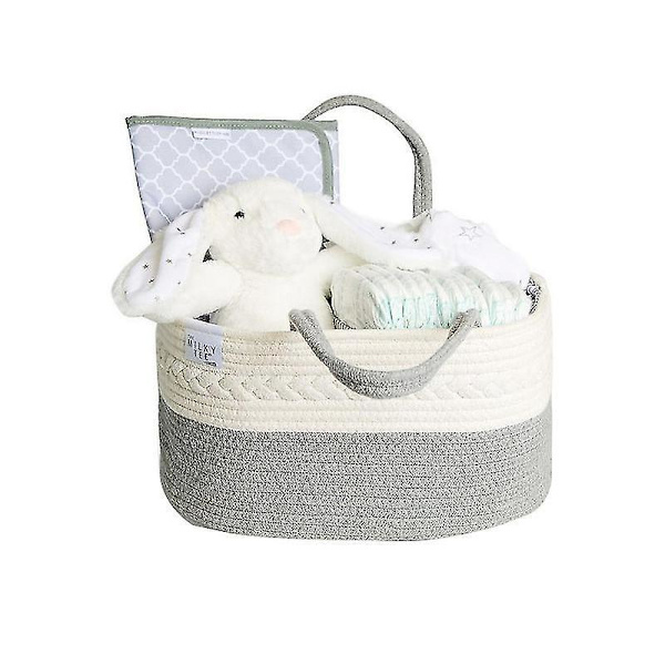 Bærbar Babyble Caddy Organizer - Børnehaveopbevaringsbeholder til bleer, servietter og toiletartikler - Praktisk morsgave