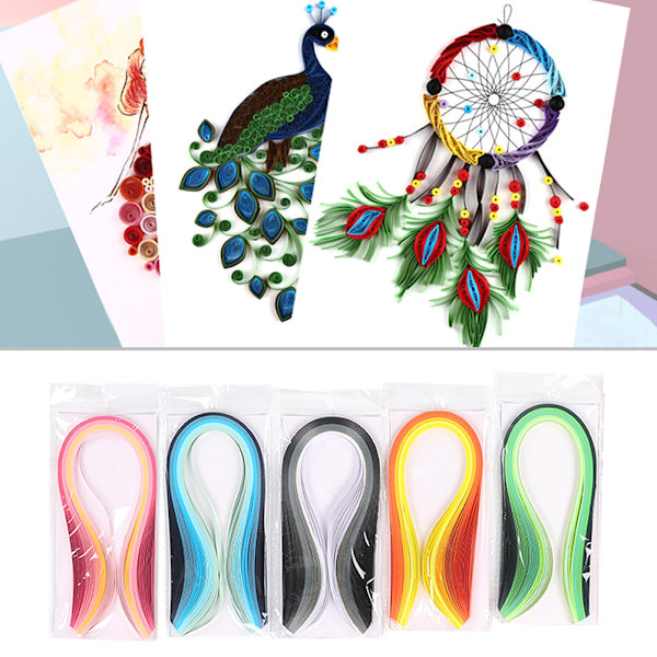 15 st / set Quilling verktyg set mallbräda penna kit set för papper Quilling hantverk