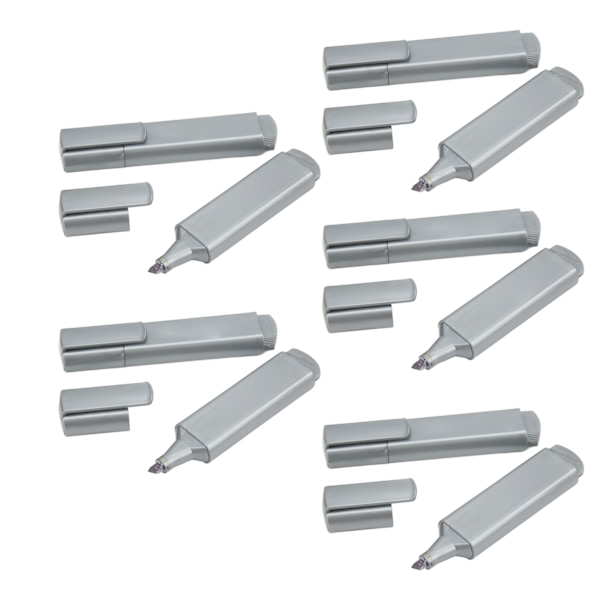 10 stk. Metallic Highlighter - Lugtfri ensartet farve - Ergonomisk design - Pletbestandig - Udfadningsfri