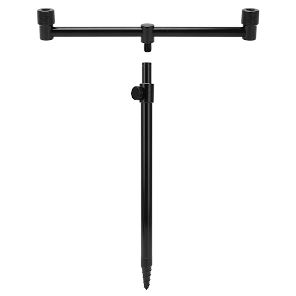 Fiske Spöfäste Aluminiumlegering Flexibel 2 Sektioner Bärbar Fiske Spö Markhållare Fiskeverktyg (25cm Spö 31cm Fäste)