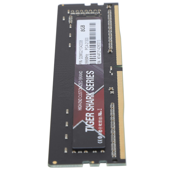 DDR4 RAM Sleek Aluminium Højtydende PCB DDR4‑2666MHz PC4‑25600 Desktop Hukommelse 8GB
