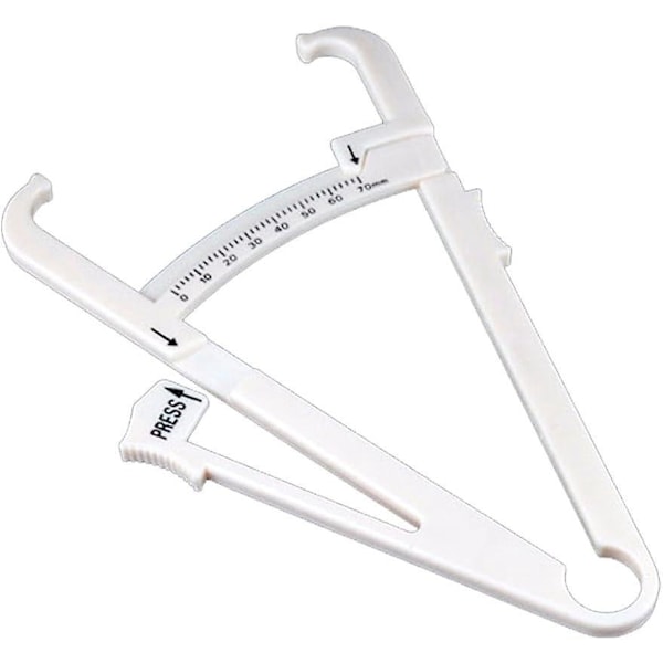 Kehon rasvan mittauslaite Adipometer Valkoinen