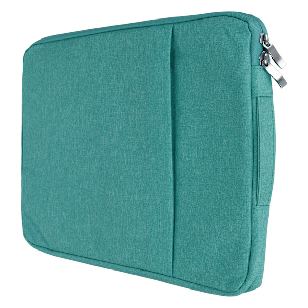 Laptopfodral 15,6 tum 39x29x2cm dubbelskiktsdesign polyester Case för bärbar dator för OS Laptop Pro för HP för DellDark Cyan