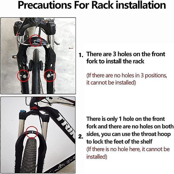Cykel Bagagebærer foran, Aluminium Legering Bagage Touring Bærer 15 kg Kapacitet Mountain Road Bike P-B10