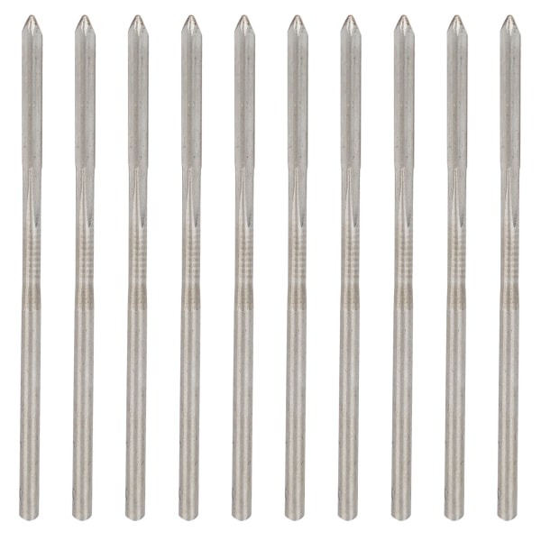 10 ST Helslipad HSS-brottsch för maskiner med raka skaft Industriella verktyg 2 mm diameter
