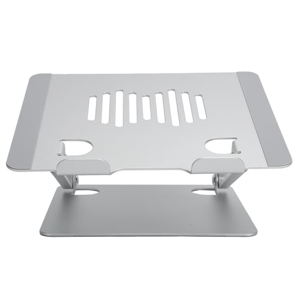 Bärbar datorställ hopfällbart bärbart förvaringsställ i aluminiumlegering silver för 11-15,6 tum