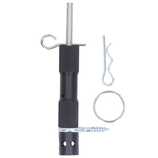 Perimeter Trip Alarm Aluminiumlegering Forår Trigger Trip Wire Forsvar Enhed til Hjem Udendørs Camping Sort