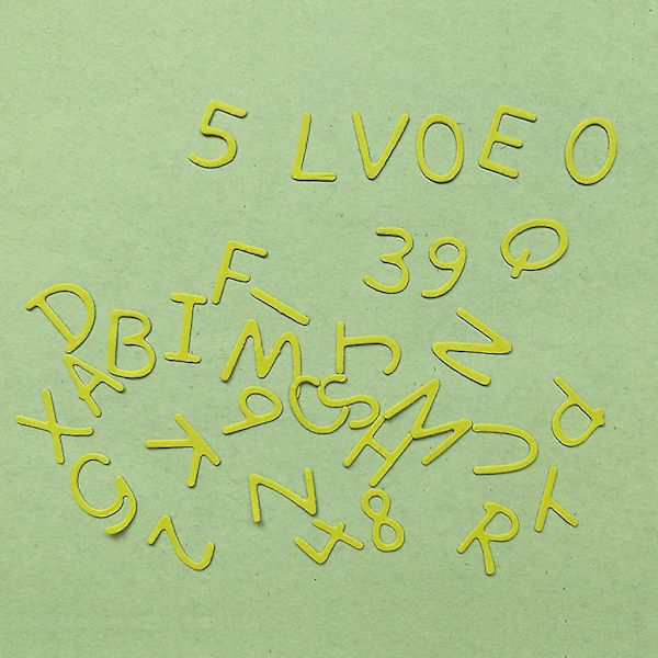 4 x 0-9 Tal A-Z Bogstaver Metal Skærestencils til Album Kortfremstilling Papirhåndværk
